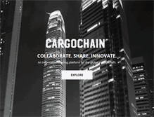 Tablet Screenshot of cargochain.com